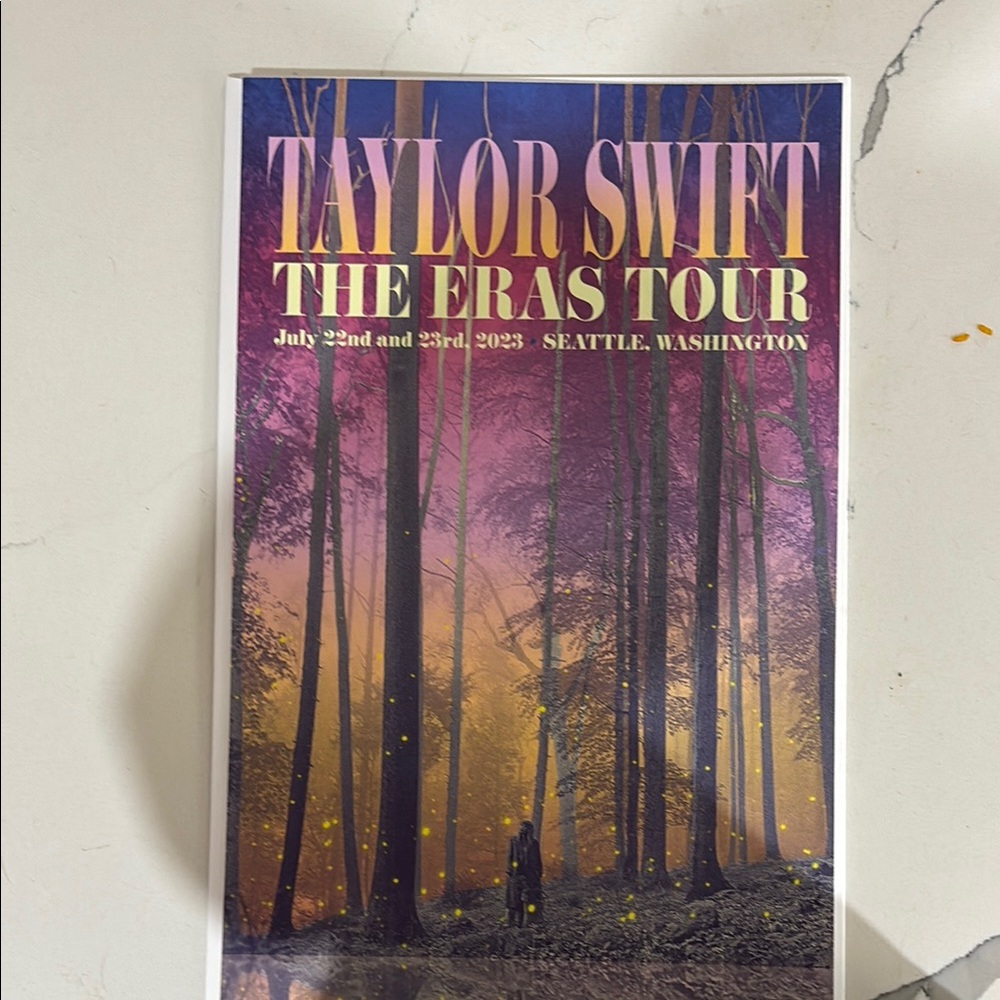 Taylor Swift The Eras Tour Poster : Seattle